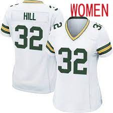 Women Green Bay Packers #32 Kylin Hill White Nike Game NFL Jersey